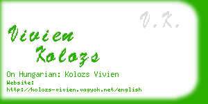 vivien kolozs business card